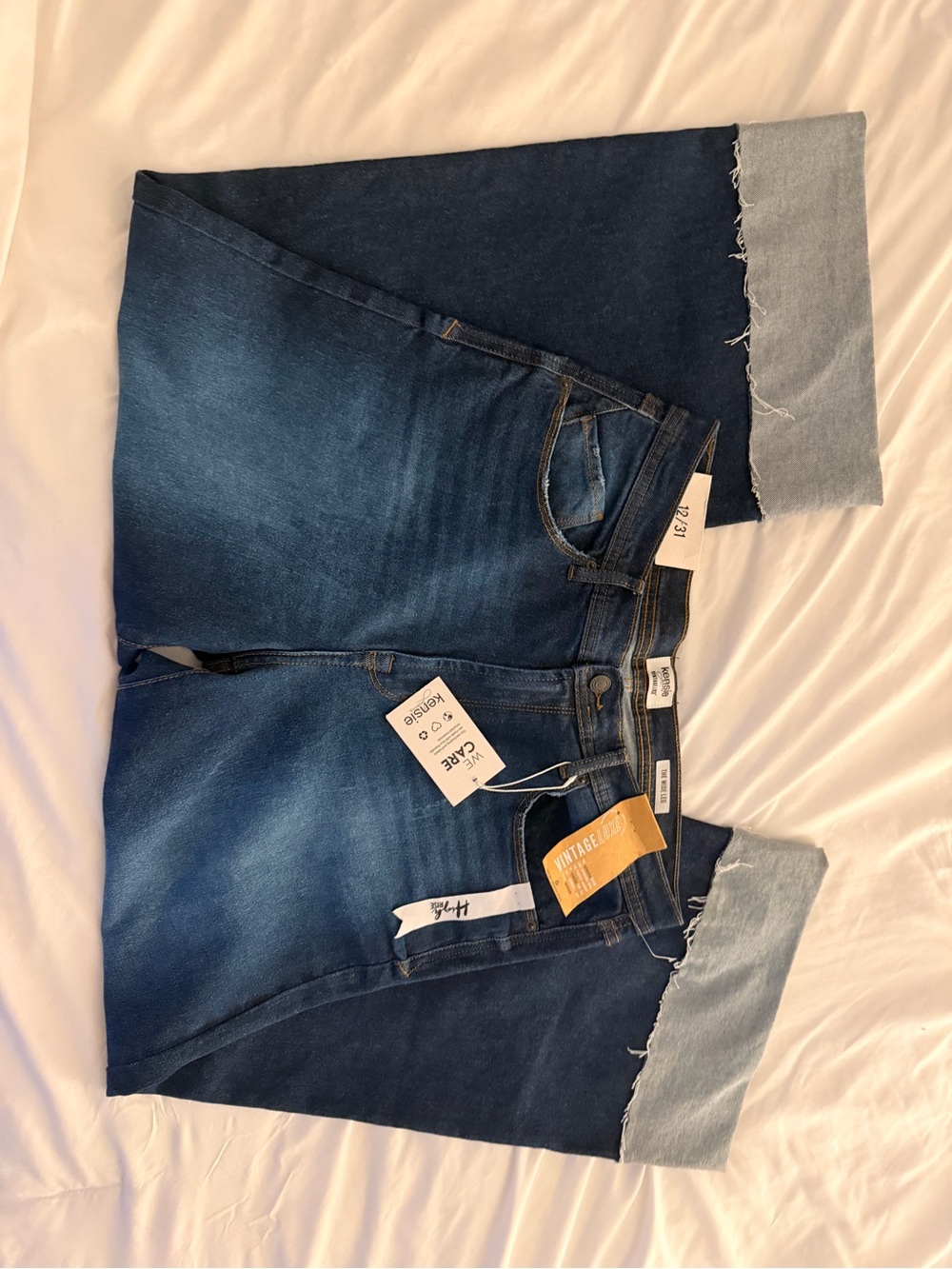 Women’s Kenzie Dark Blue Roll-Cuffed Jeans